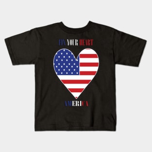 FIX YOUR HEART AMERICA Kids T-Shirt